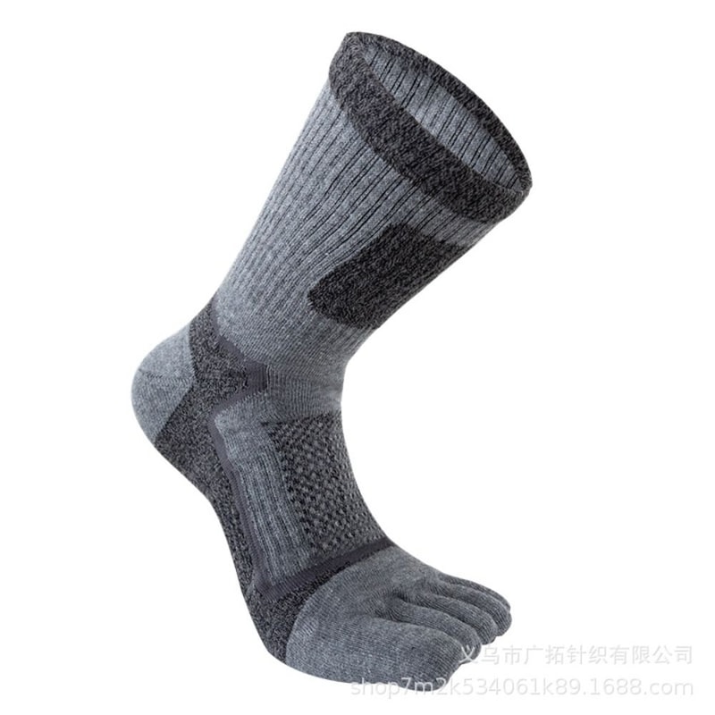 Thickened Five-Finger Sports Socks – Breathable, Quick-Dry, Sweat-Absorbent Toe Socks for Men and Women