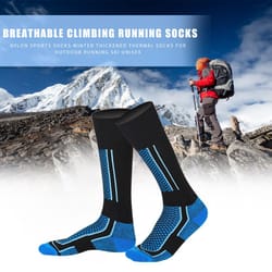 winter warm thermal ski socks for men women kids, anti-cold outdoor hiking sports