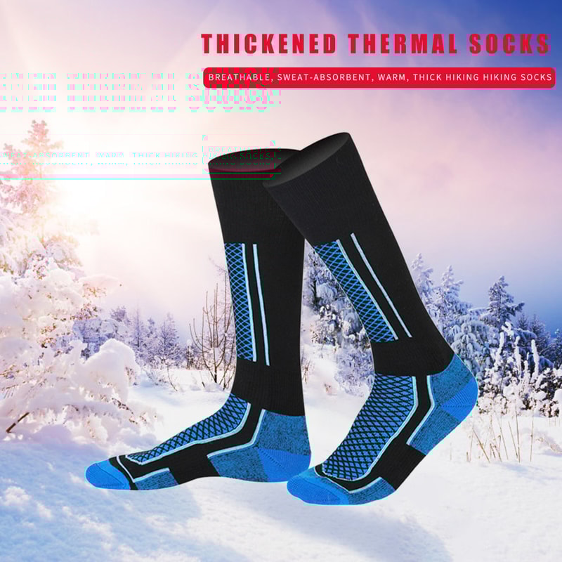 Winter Warm Thermal Ski Socks for Men Women Kids, Anti-Cold Outdoor Hiking Sports