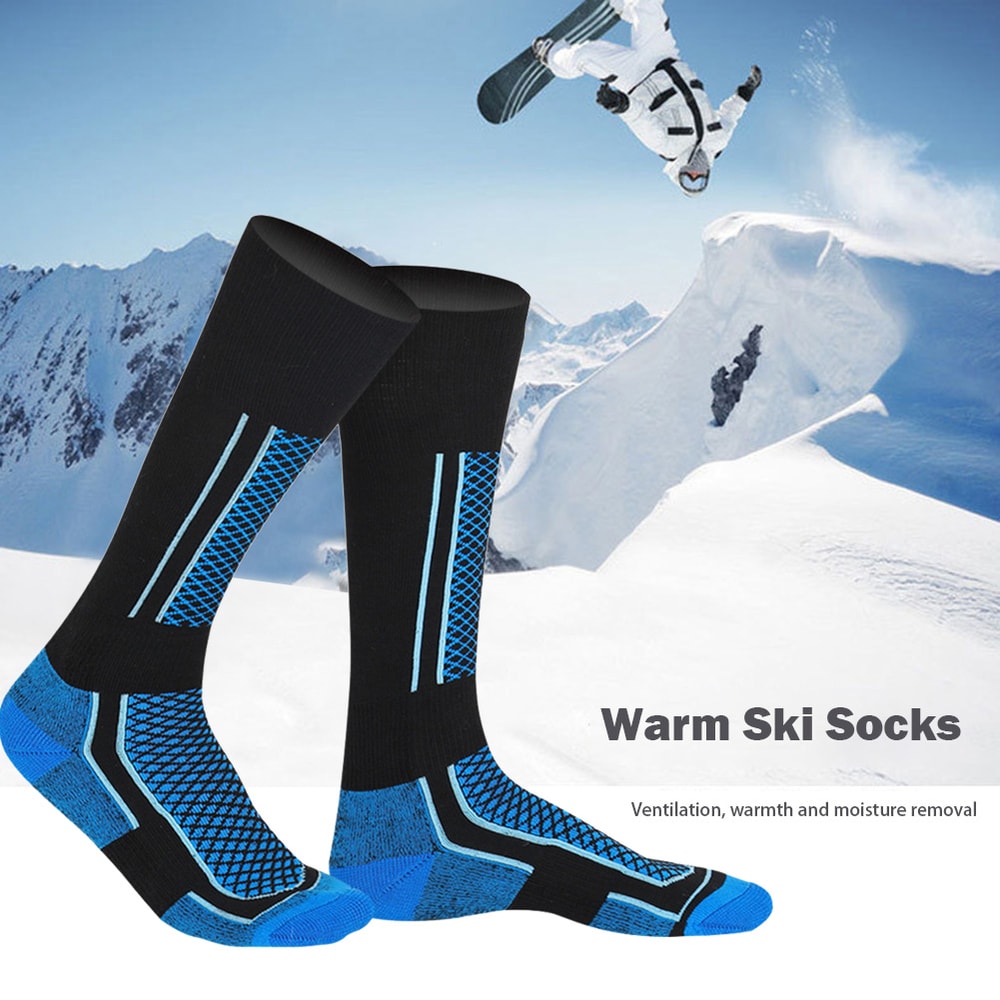 Winter Warm Thermal Ski Socks for Men Women Kids, Anti-Cold Outdoor Hiking Sports
