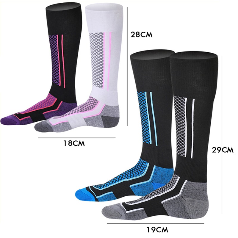 Winter Warm Thermal Ski Socks for Men Women Kids, Anti-Cold Outdoor Hiking Sports