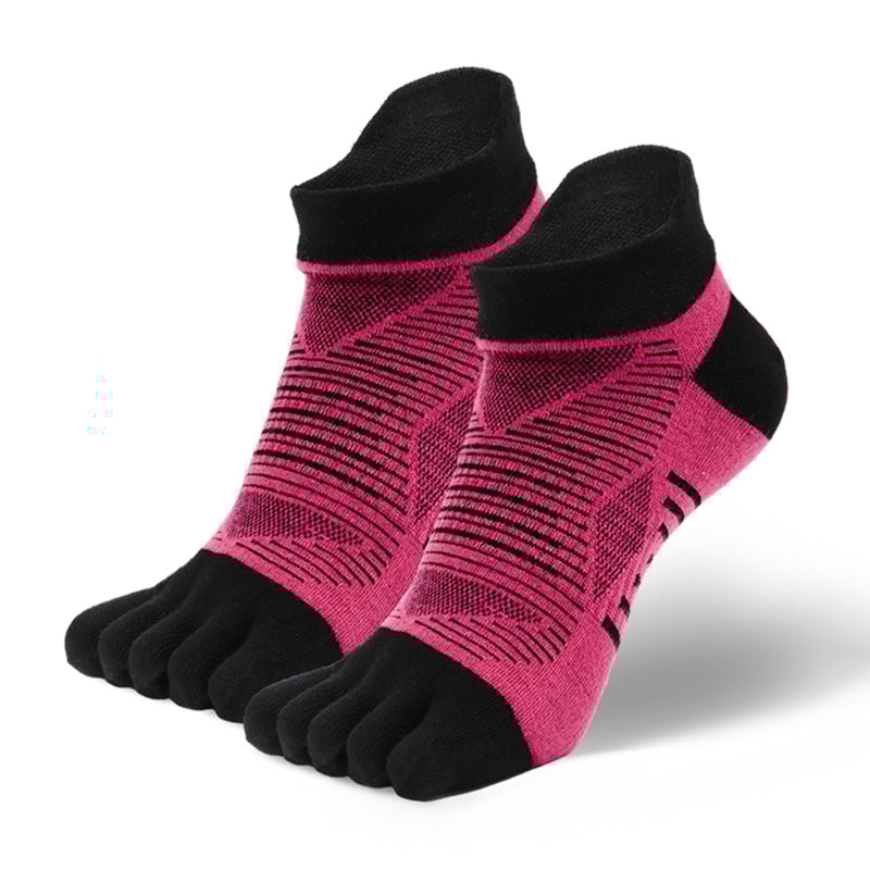 COOLMAX Five Finger Sports Socks for Running and Outdoor Hiking