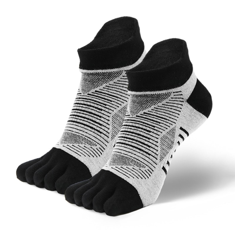 COOLMAX Five Finger Sports Socks for Running and Outdoor Hiking