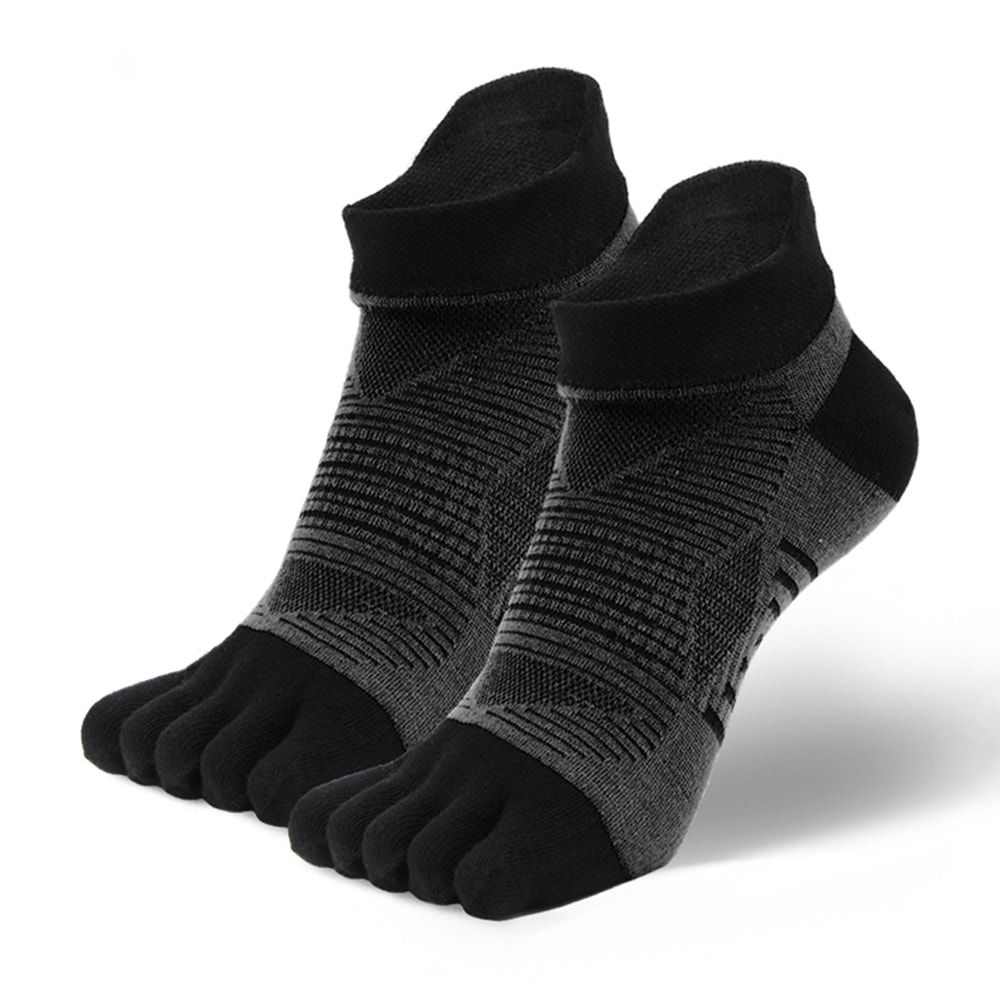 COOLMAX Five Finger Sports Socks for Running and Outdoor Hiking