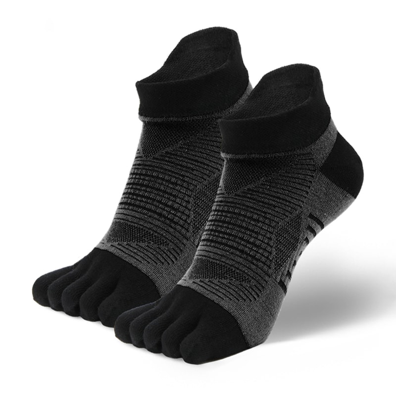 COOLMAX Five Finger Sports Socks for Running and Outdoor Hiking