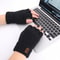 Winter Half Finger Alpaca Wool Gloves For Office Cycling Driving 5