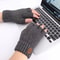 Winter Half Finger Alpaca Wool Gloves For Office Cycling Driving 6