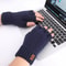 Winter Half Finger Alpaca Wool Gloves For Office Cycling Driving 7