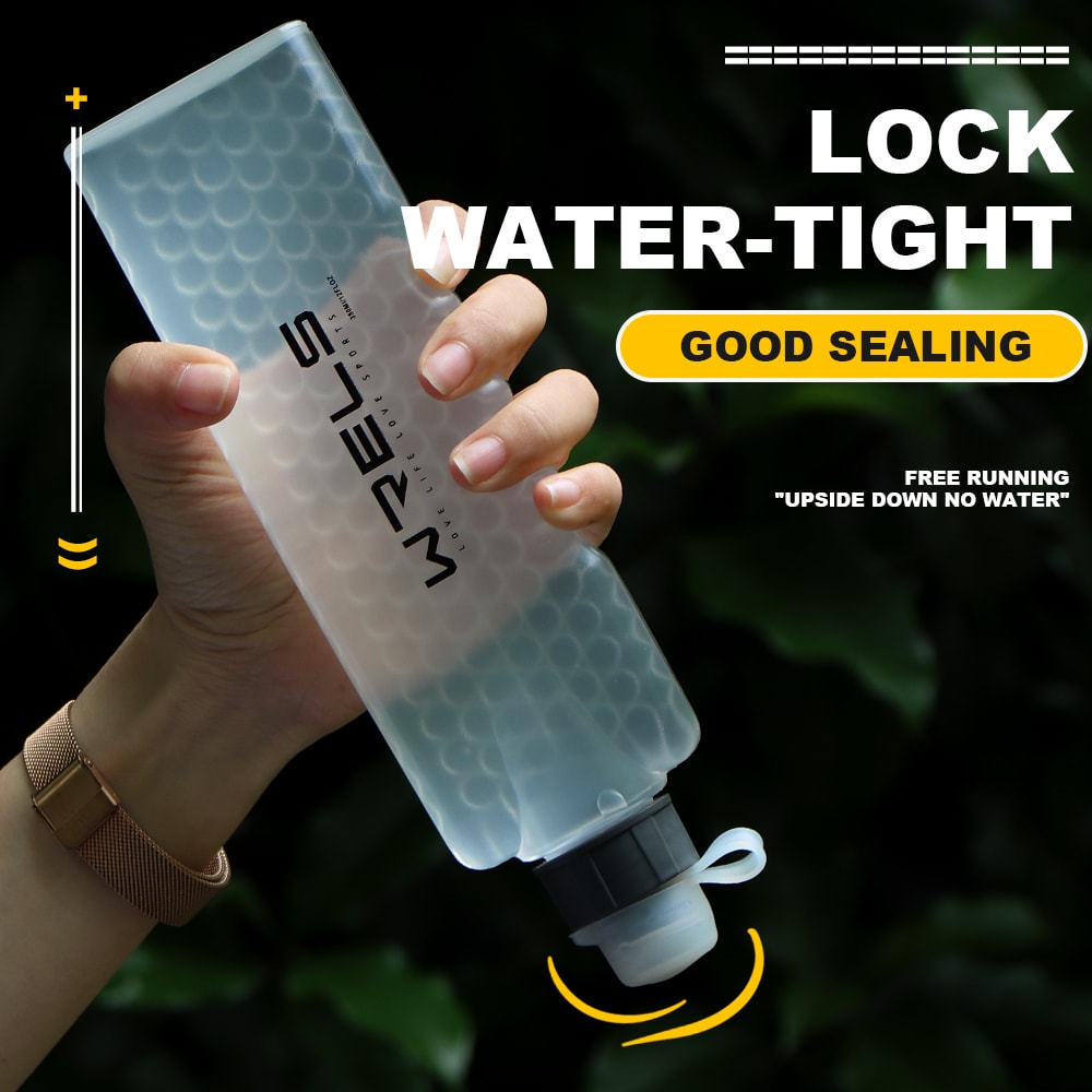 Upgraded Curved Sports Water Bottle with Easy Grip Hydration Belt Pack for Running and Cycling