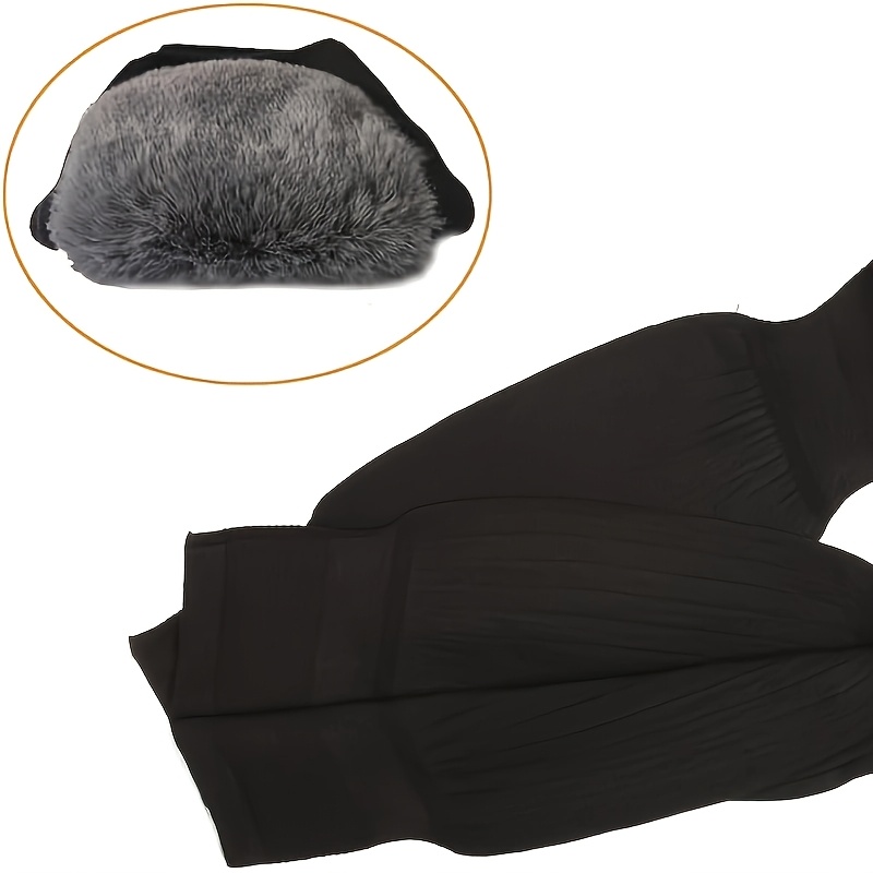 Winter Warm Knee Pads With Plush Thermal Leg Warmers NonSlip ColdProof Knee Brace For Skiing Cycli 2