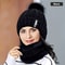 Winter Warm Knit Hat Set Plush Windproof Thick Casual Hat For Cold Weather 7