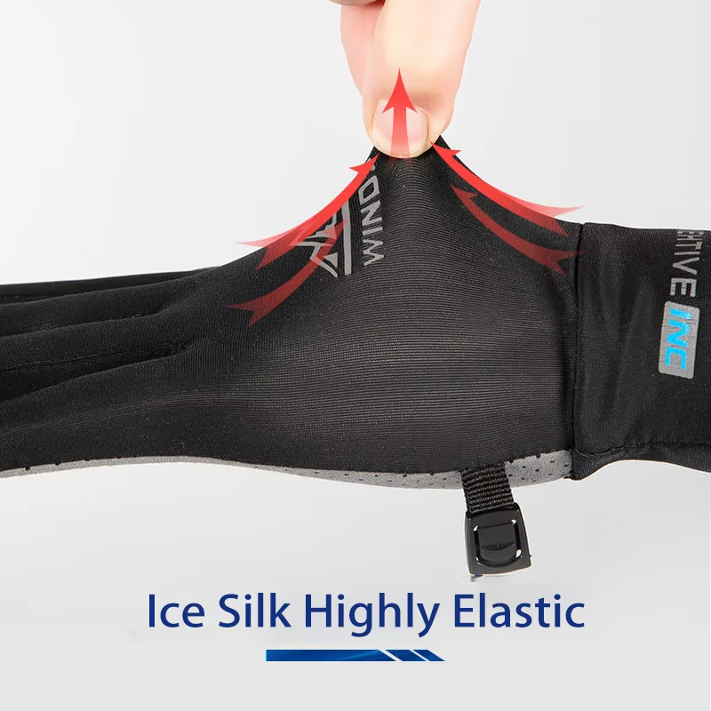 Breathable Ice Silk Full Finger Gloves For Sun Protection AntiSlip Gloves For Riding Fishing And K 4