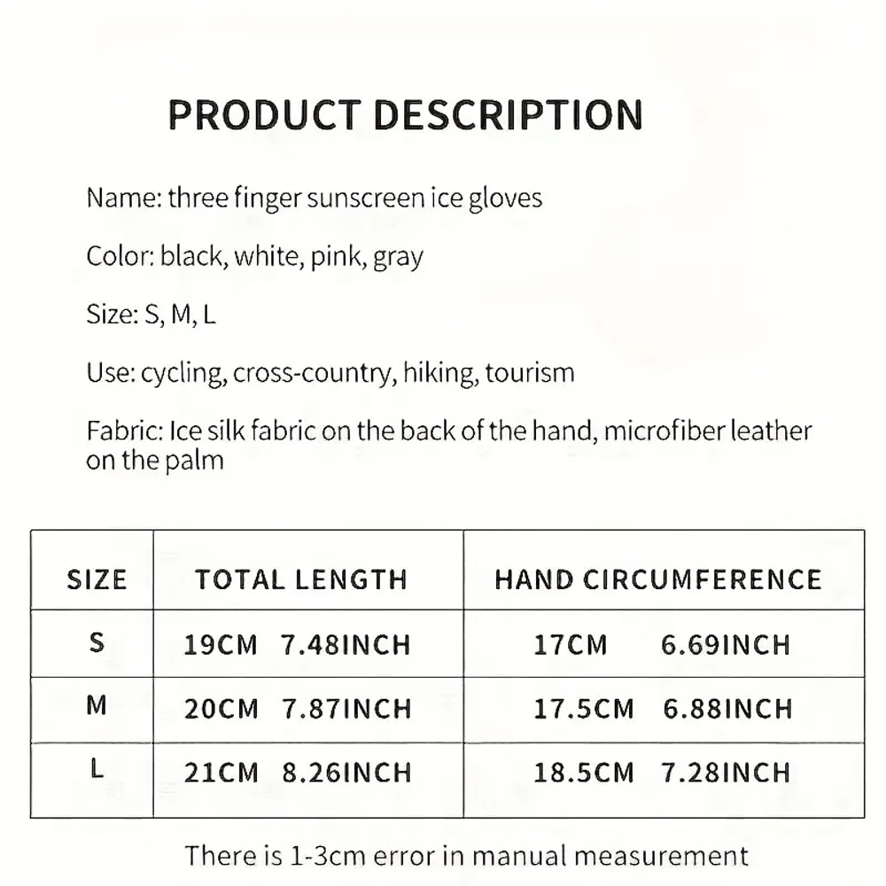 Breathable Ice Silk Full Finger Gloves For Sun Protection AntiSlip Gloves For Riding Fishing And K 5