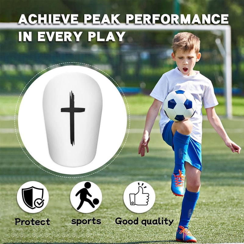 Enhanced Soccer Shin Guards for Adults & Kids – Protective Leg Boards, PU Foam, Thick & Durable