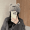 Cute Bear Ears Knitted Beanie Wool Hat AllMatch Winter Cap For Women 2