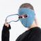 Winter Windproof Full Face Mask with Anti-Dust Shield and Anti-Fog Goggles for Cycling & Skiing