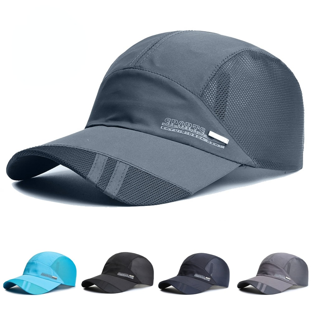 Unisex Baseball Cap for Outdoor Sports – Adjustable UV Protection Quick Dry Breathable Tennis Hat