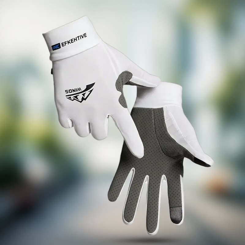 Ice Silk Cycling Gloves Breathable Lightweight AntiSlip Full Finger Gloves For Outdoor Sports Driv 0