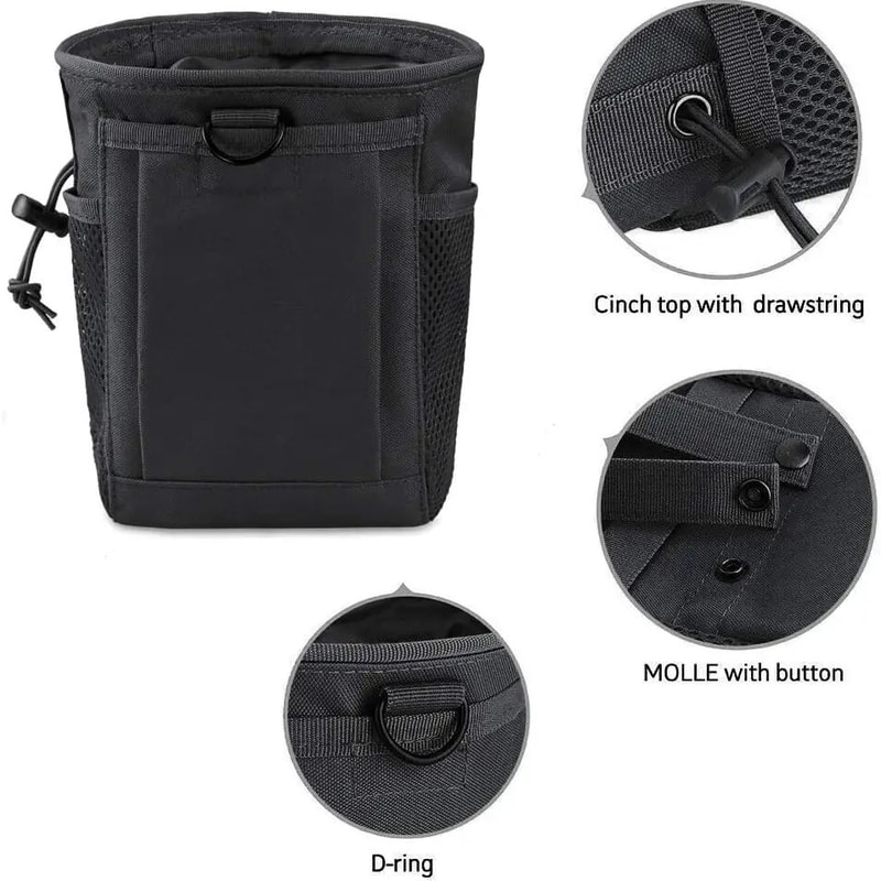 Outdoor Molle Drawstring Ammo Storage Pouch Adjustable Utility Belt Fanny Pack For Magazine Ammo 1