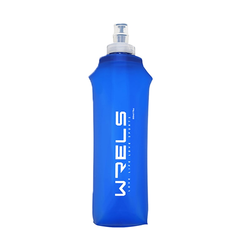 WRELS BPA-Free Collapsible Water Bottle - Soft TPU Hydration Pack for Outdoor Sports & Camping