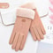 Winter Suede Gloves For Women Touchscreen Full Finger Fleece Gloves For Cold Weather Hiking And Ou 5