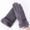 Winter Suede Gloves For Women Touchscreen Full Finger Fleece Gloves For Cold Weather Hiking And Ou 7