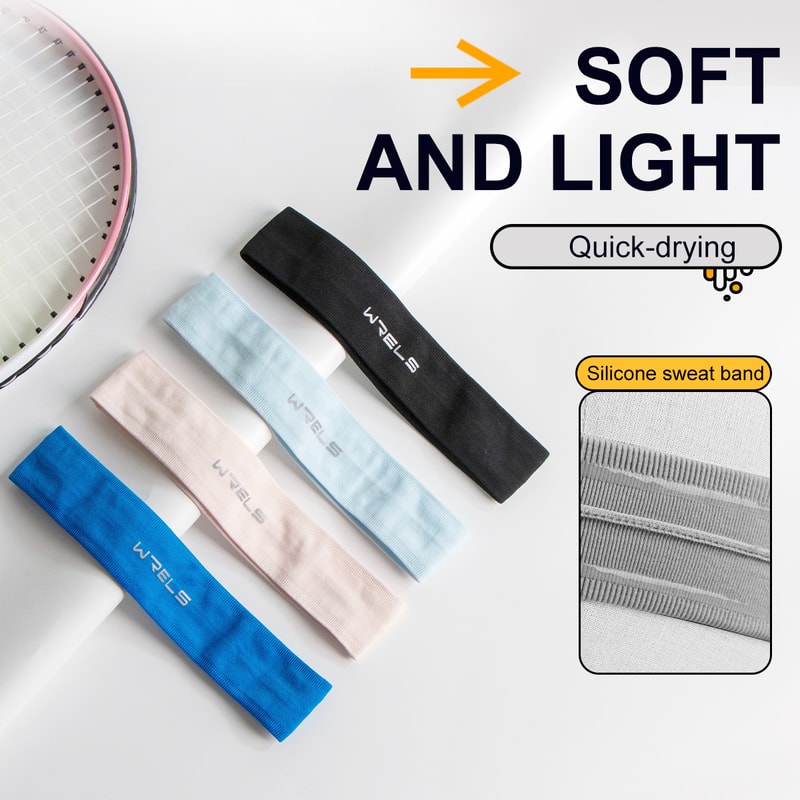 WRELS AntiSlip Quick Dry Sports Headband Breathable Elastic Fitness Sweatband For Yoga Running 1