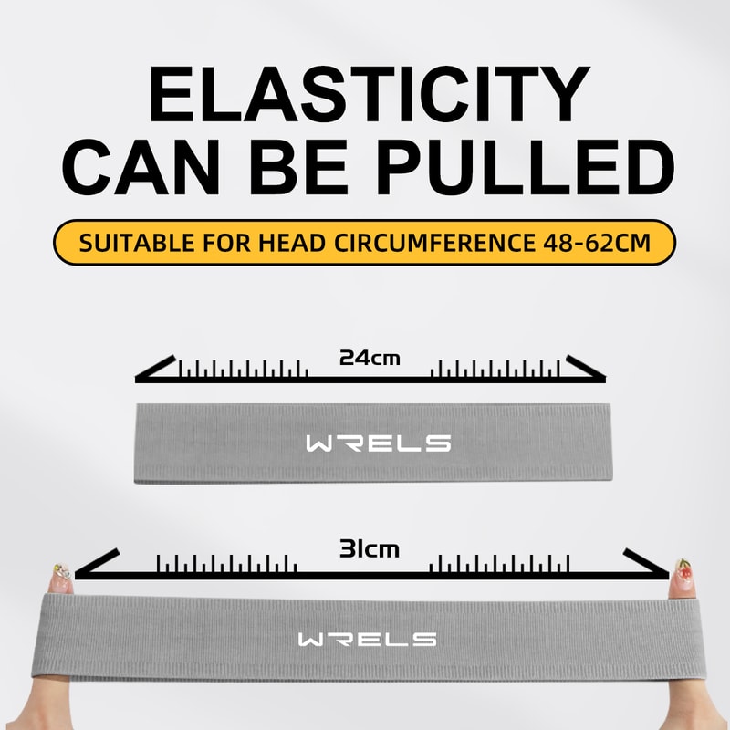 WRELS AntiSlip Quick Dry Sports Headband Breathable Elastic Fitness Sweatband For Yoga Running 4