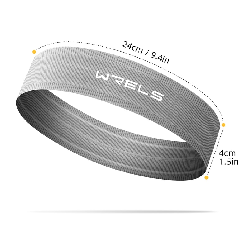 WRELS AntiSlip Quick Dry Sports Headband Breathable Elastic Fitness Sweatband For Yoga Running 5