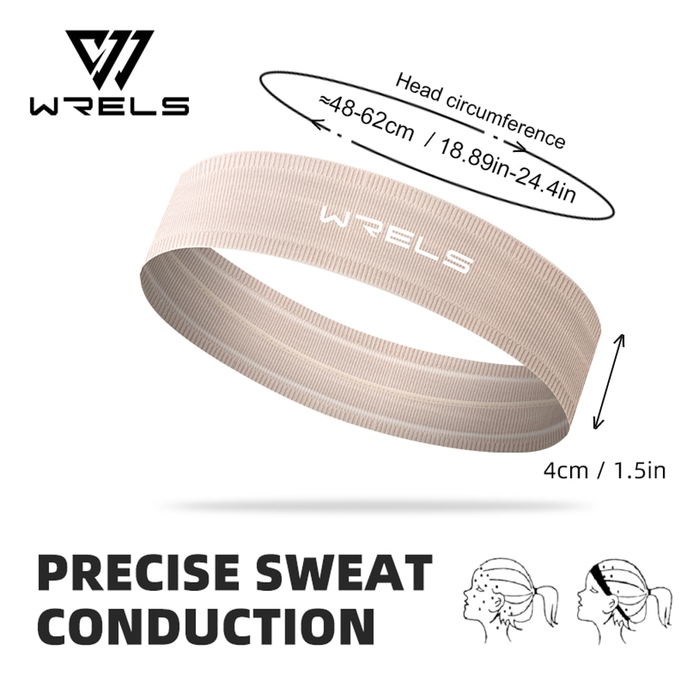 WRELS AntiSlip Quick Dry Sports Headband Breathable Elastic Fitness Sweatband For Yoga Running 7