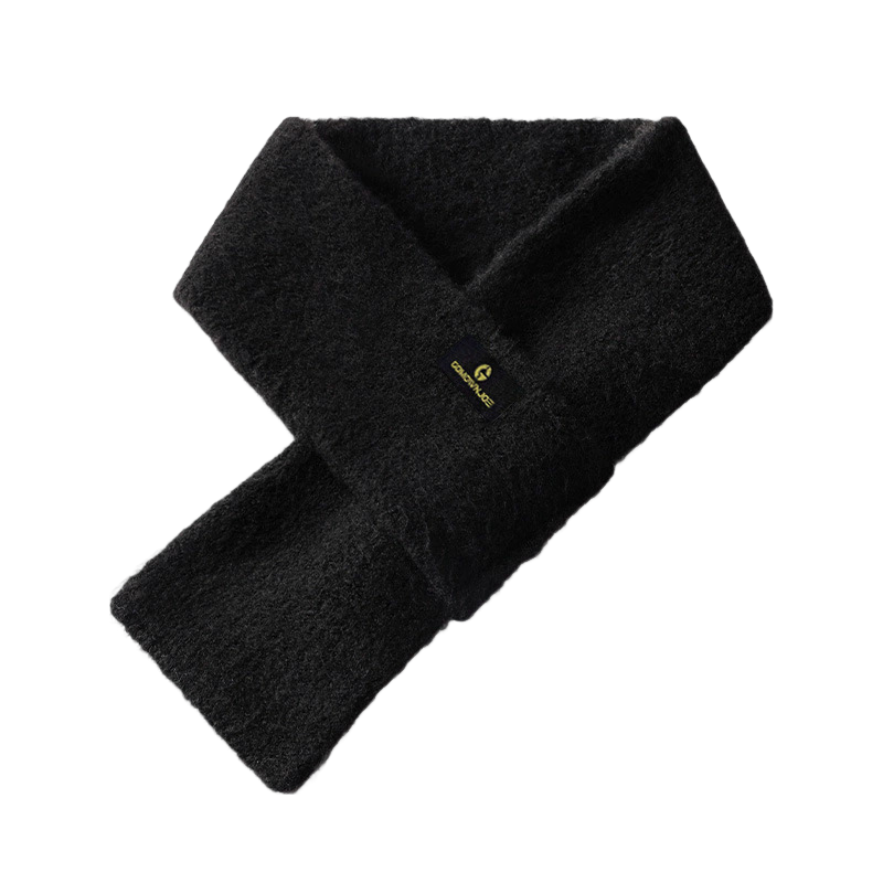 Vintage Mohair Plush Knitted Scarf ColdProof Warm Winter Collar For Men Small Size Solid Color Out 6