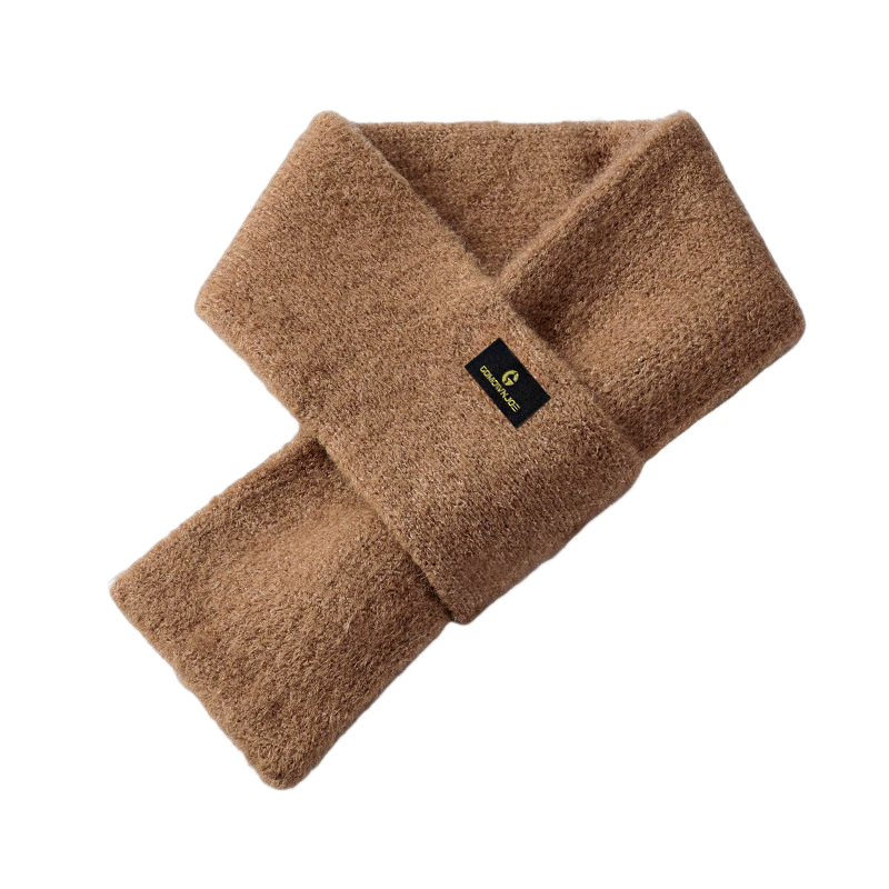 Vintage Mohair Plush Knitted Scarf ColdProof Warm Winter Collar For Men Small Size Solid Color Out 4