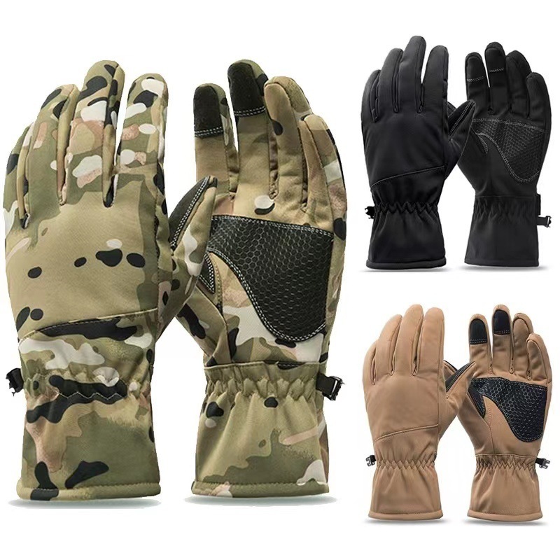 Tactics Outdoors Waterproof Camouflage Winter Gloves – Non-Slip Touch Screen Ski Fishing Sport Gloves