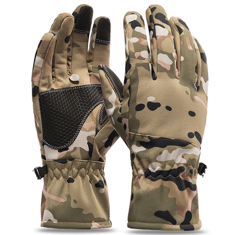 Tactics Outdoors Waterproof Camouflage Winter Gloves – Non-Slip Touch Screen Ski Fishing Sport Gloves