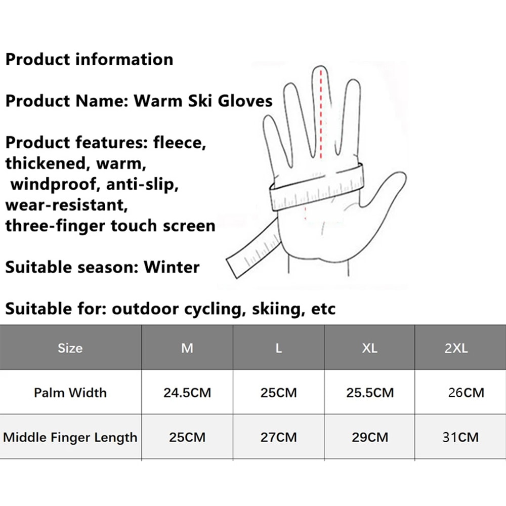 Tactics Outdoors Waterproof Camouflage Winter Gloves – Non-Slip Touch Screen Ski Fishing Sport Gloves
