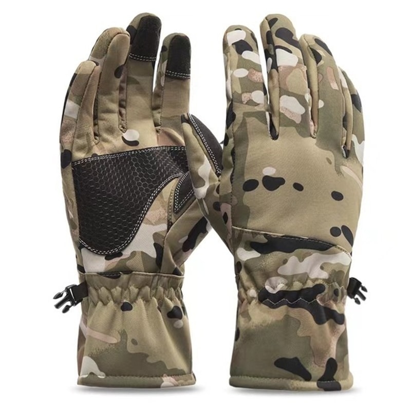 Tactics Outdoors Waterproof Camouflage Winter Gloves – Non-Slip Touch Screen Ski Fishing Sport Gloves
