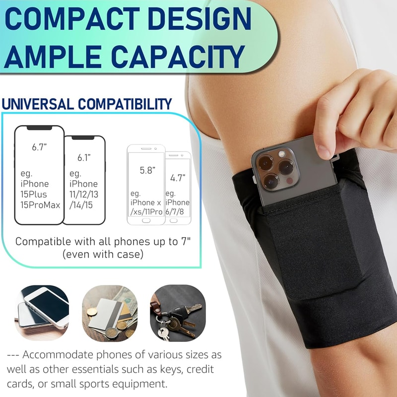 Breathable Running Phone Armband For Jogging Outdoor Activities 3