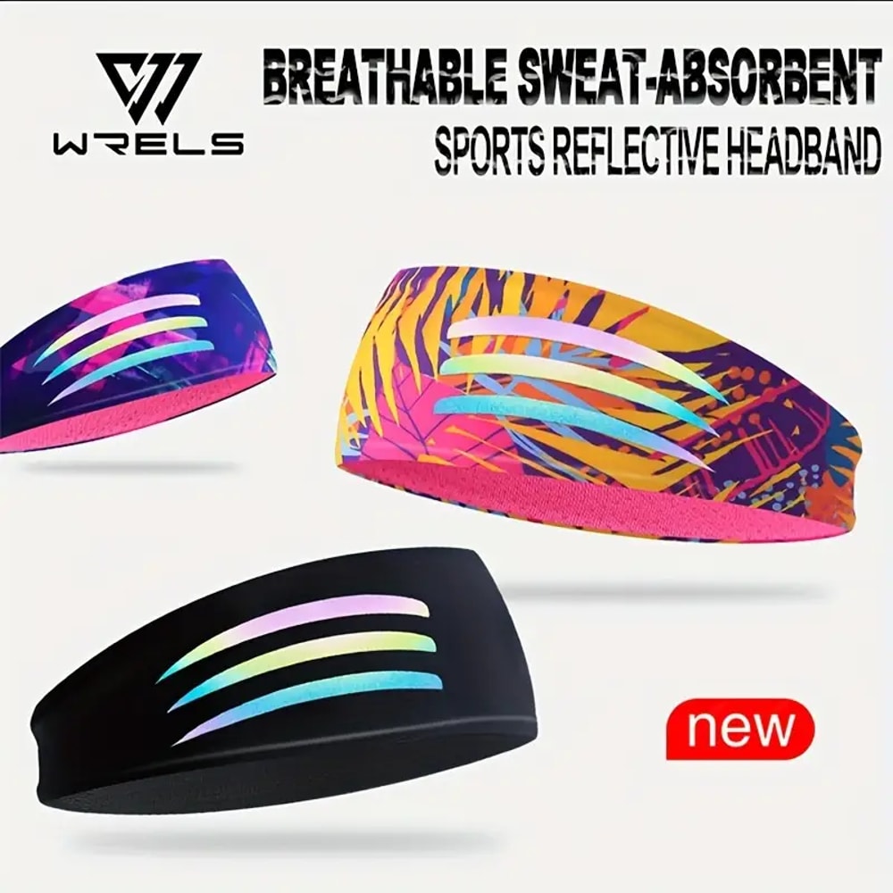 WRELS NonSlip Sports Headband Sweatband For Running Yoga And Cycling 1