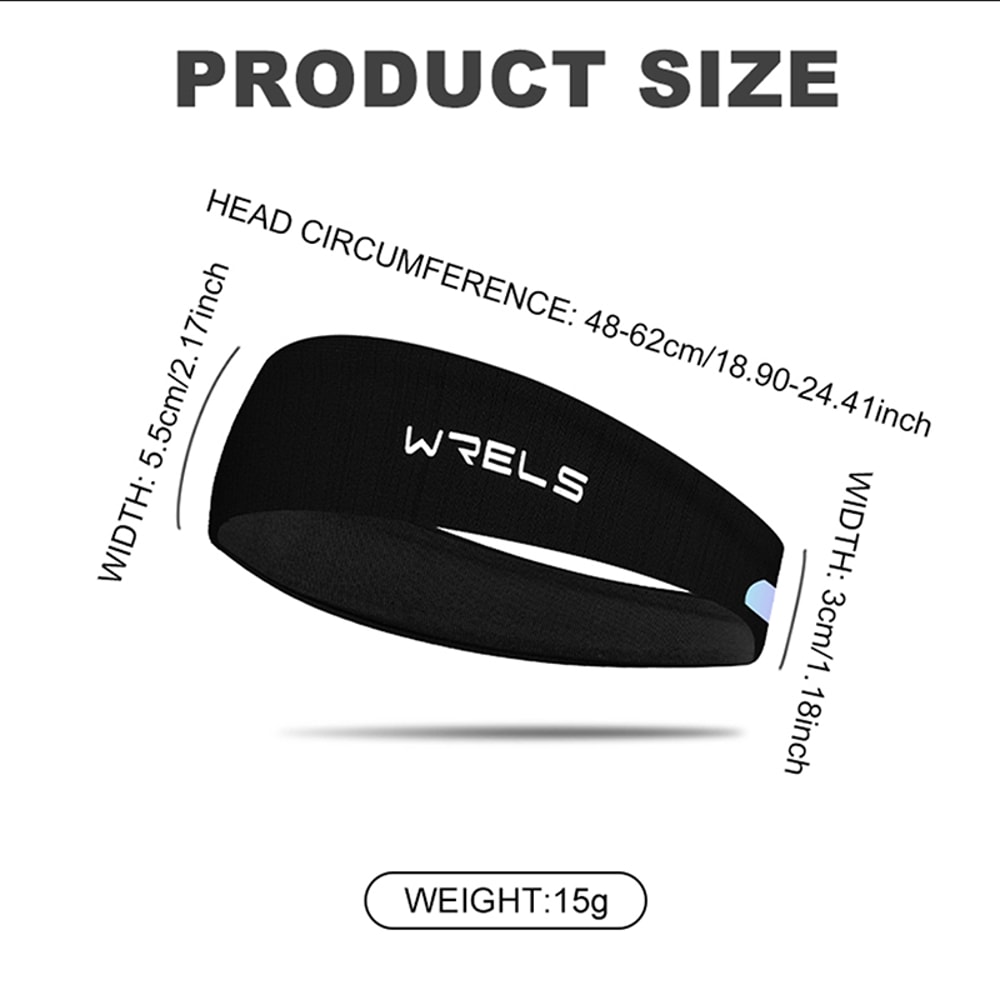 WRELS NonSlip Sports Headband Sweatband For Running Yoga And Cycling 4