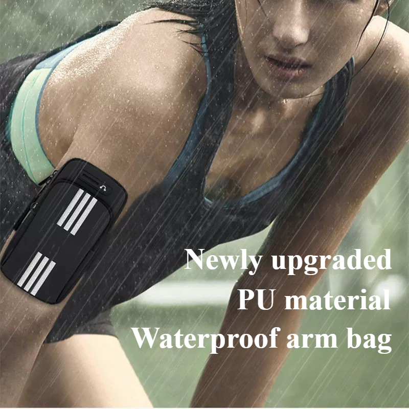 Waterproof Fitness Armband Adjustable NonSlip Lightweight Phone Holder For Jogging Cycling And Run 3