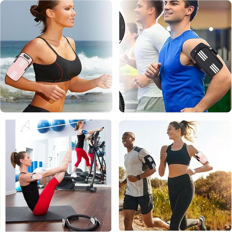 Waterproof Fitness Armband Adjustable NonSlip Lightweight Phone Holder For Jogging Cycling And Run 5