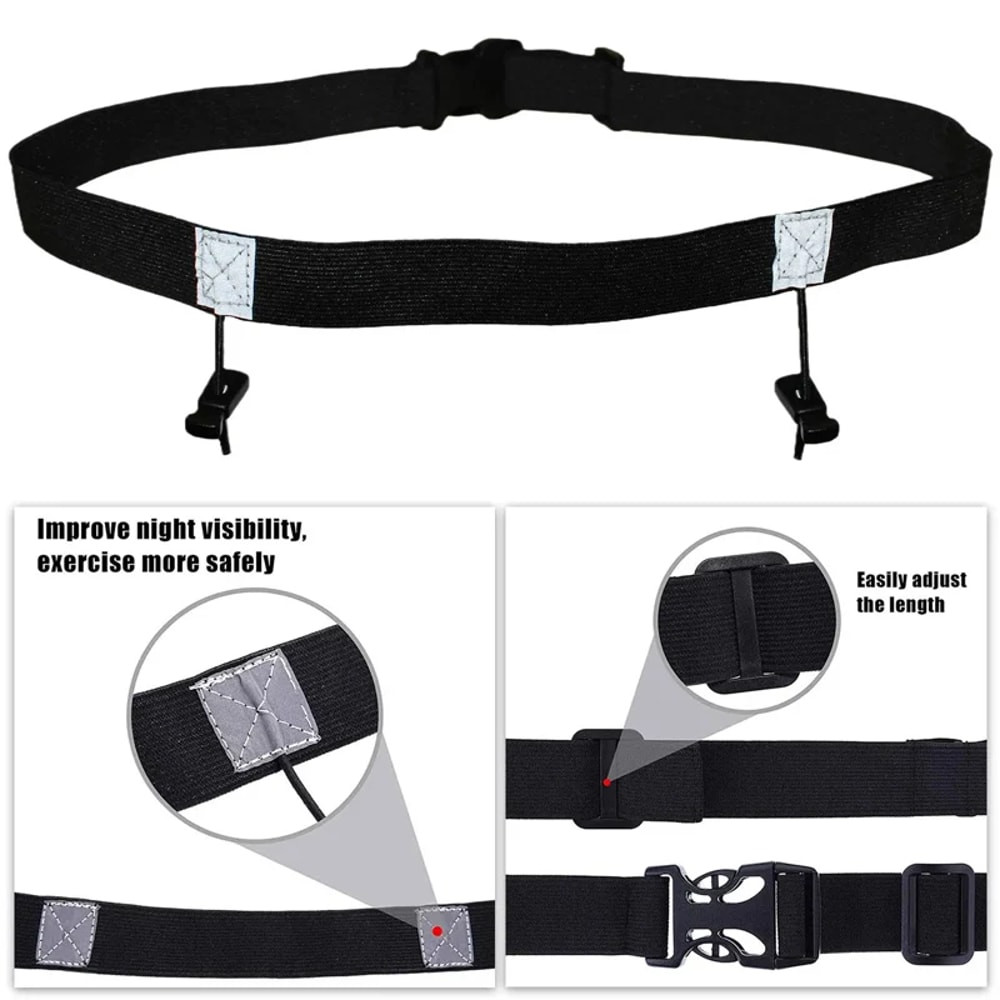 Running Race Belt with 6 Gel Loops – Ideal for Triathlons, Marathons, Cycling & Fitness