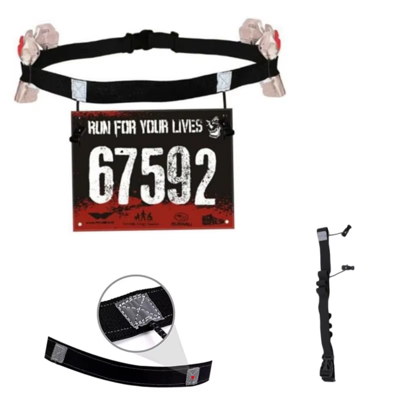 Running Race Belt with 6 Gel Loops – Ideal for Triathlons, Marathons, Cycling & Fitness