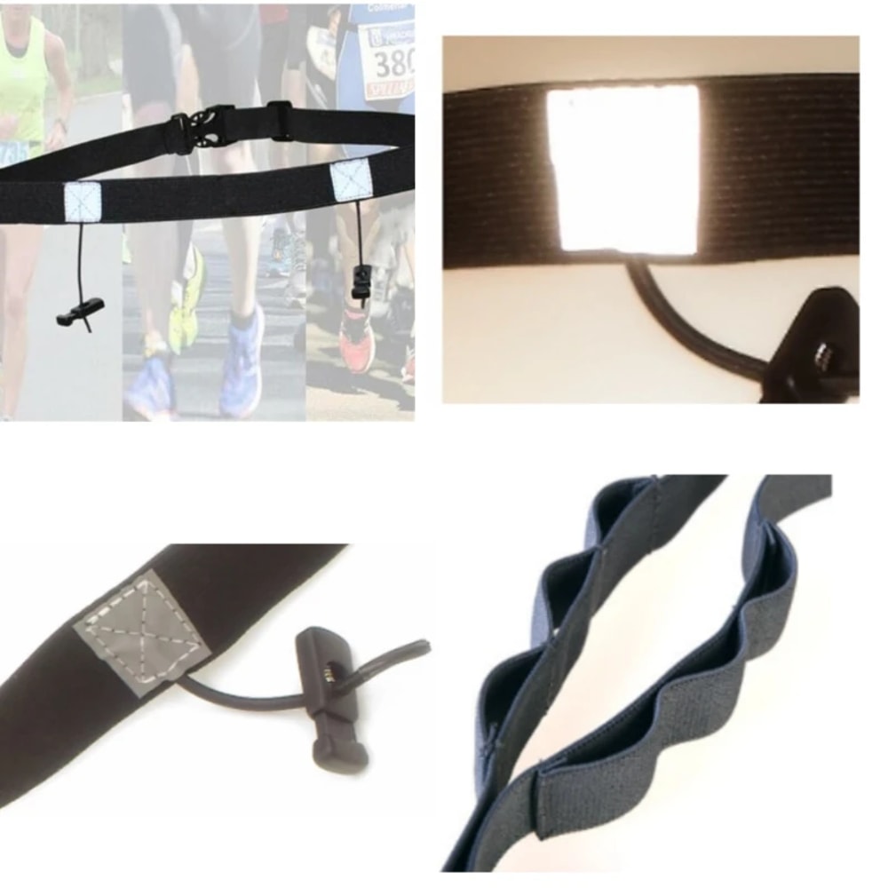 Running Race Belt with 6 Gel Loops – Ideal for Triathlons, Marathons, Cycling & Fitness