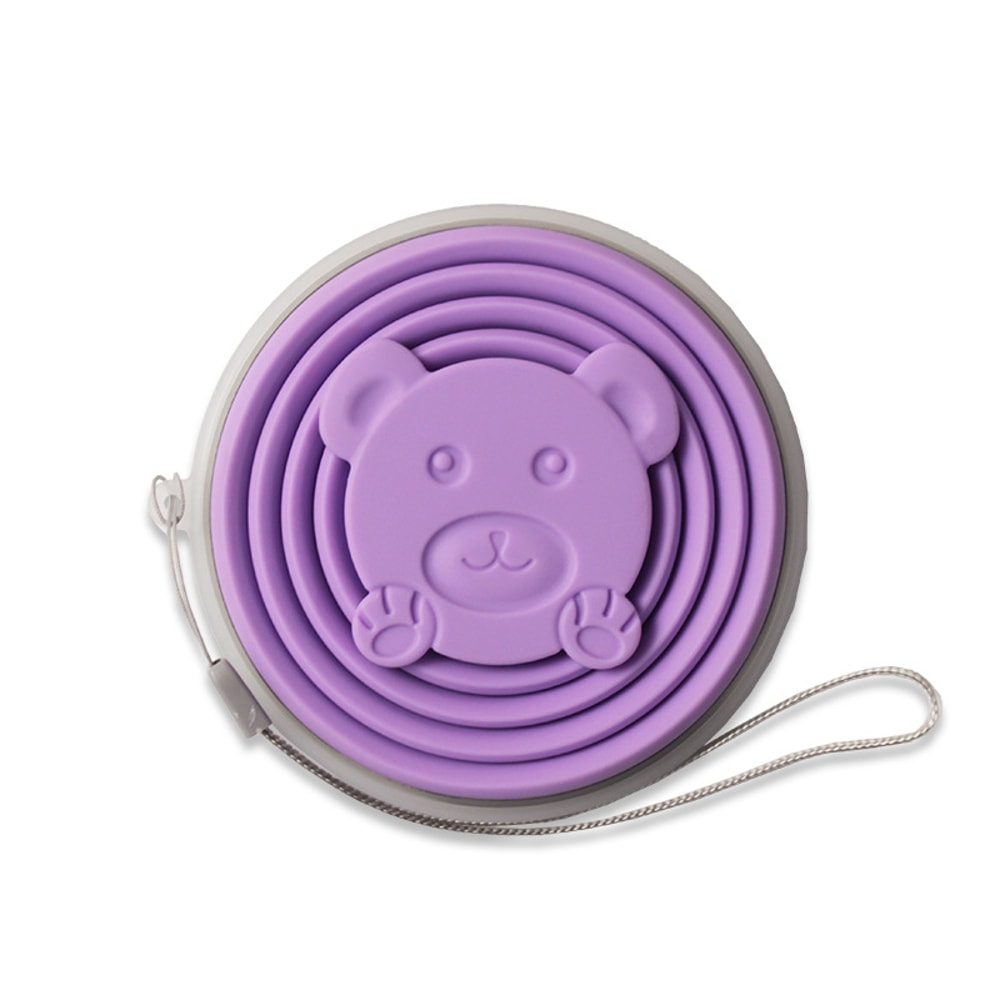 Portable Silicone Folding Water Cup Heat Resistant Foldable Collapsible Mug For Travel Outdoor And 3