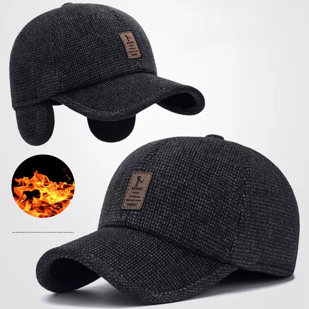 Cotton Baseball Hat for Men - Winter Sun Protection for Dads