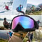 Ski Goggles with Anti-Collision & Anti-Glare Lenses – UV Protection for Winter Sports & Cycling