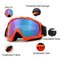 Ski Goggles with Anti-Collision & Anti-Glare Lenses – UV Protection for Winter Sports & Cycling
