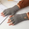 Winter Fingerless Gloves – Knitted Thermal Half Finger Cycling, Driving, and Running Touchscreen Mittens for Men