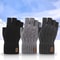 Winter Fingerless Gloves – Knitted Thermal Half Finger Cycling, Driving, and Running Touchscreen Mittens for Men